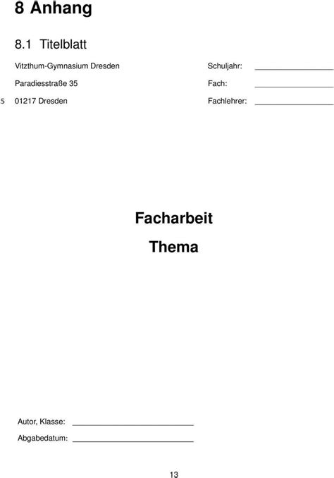 fachaibet|facharbeit muster vorlage.